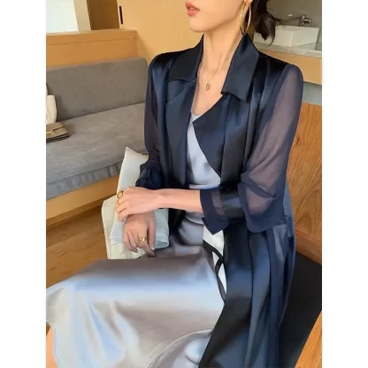 Mid Long Thin Trench Coat - Image 5