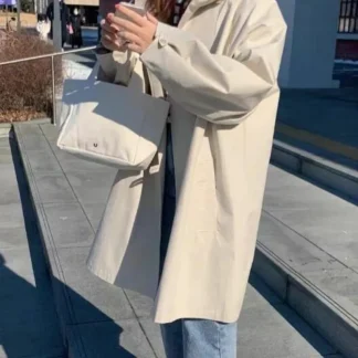 Simple Hooded Trench Coats