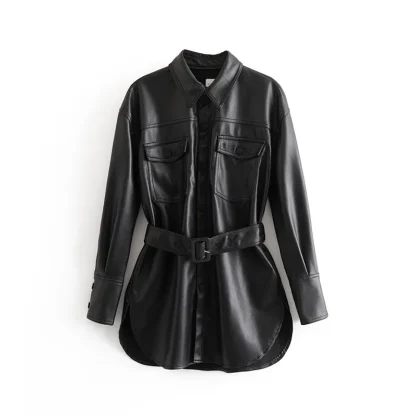 Elegant Sashed Trench Coats - Image 5