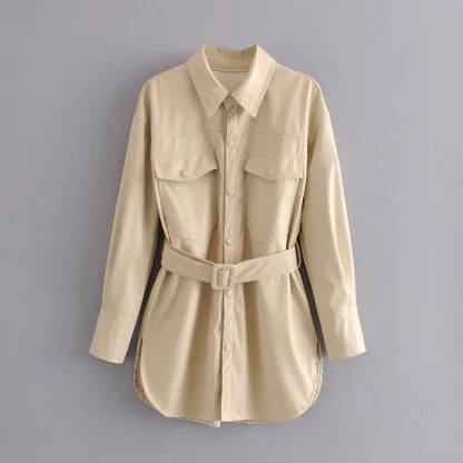 Elegant Sashed Trench Coats - Image 6