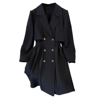 Gartered Waist Trench Coat