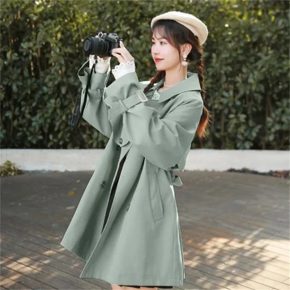 Spring Mid-Length Trench Coat - Image 2