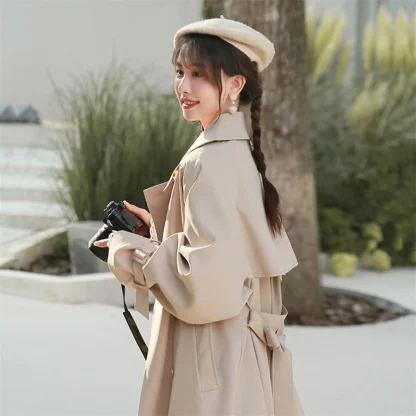 Spring Mid-Length Trench Coat - Image 3