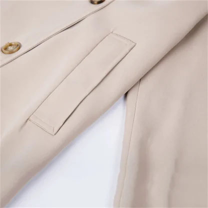 Spring Mid-Length Trench Coat - Image 4