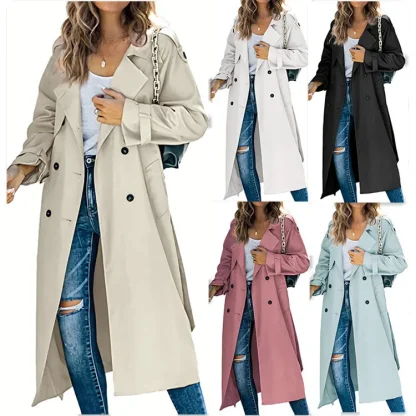 Long Sleeve Trench Coat - Image 2