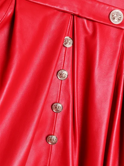 Charm Pleated Maxi Trench Coat - Image 3