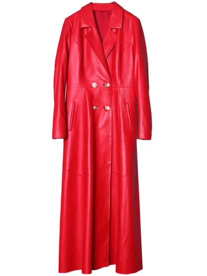 Charm Pleated Maxi Trench Coat - Image 2