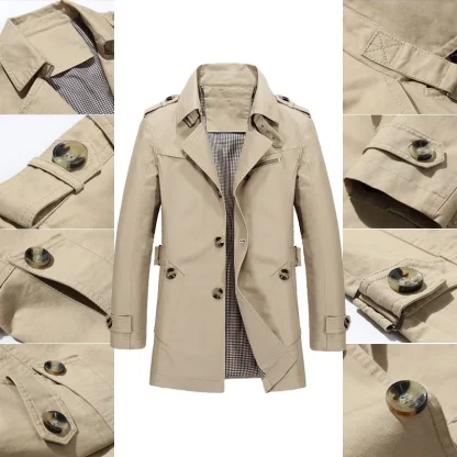 Versatile Casual Trench Coat - Image 3