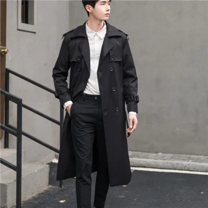 Double Breasted Trench Coat - Image 4