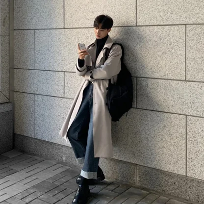 Longline Streetwear Trench Coat - Image 3