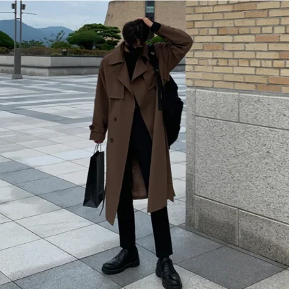 Longline Streetwear Trench Coat - Image 5