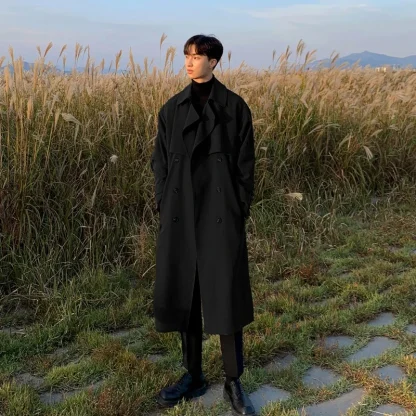 Longline Streetwear Trench Coat