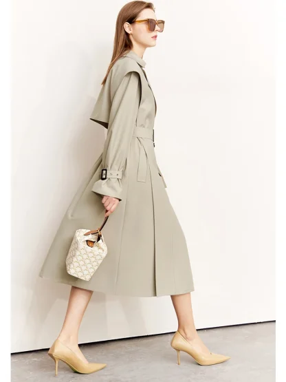 Classic Tailored Trench Coat - Image 2