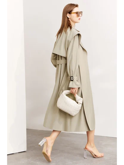 Classic Tailored Trench Coat - Image 3