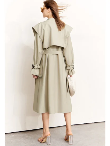 Classic Tailored Trench Coat - Image 4