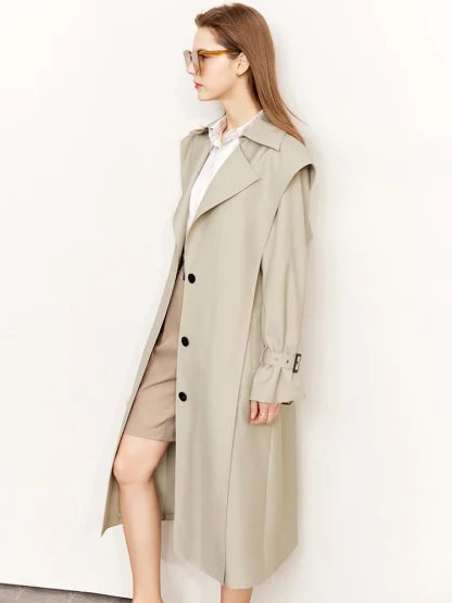 Classic Tailored Trench Coat - Image 5