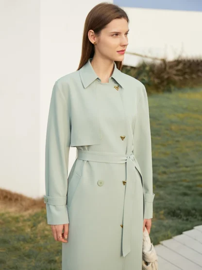 Elegant Belt Loose Trench Coat - Image 4