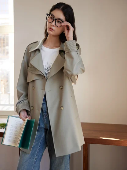Classic Retro Trench Coat - Image 2