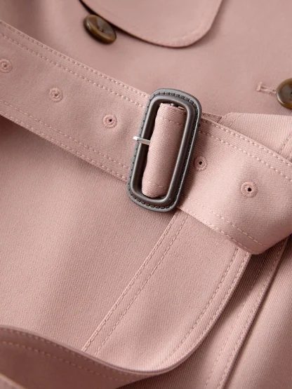 Business Casual Belted Trench Coat - Image 5