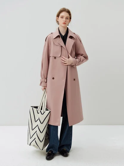 Business Casual Belted Trench Coat
