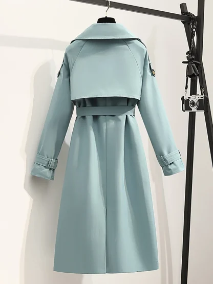 Elegant Chic Belted Trench Coat - Image 3