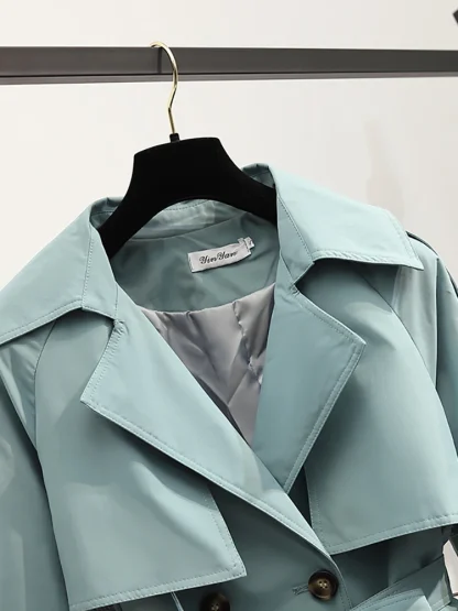 Elegant Chic Belted Trench Coat - Image 4
