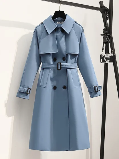 Elegant Chic Belted Trench Coat - Image 6