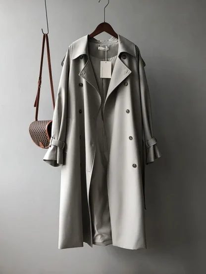 Statement Style Long Trench Coat - Image 4
