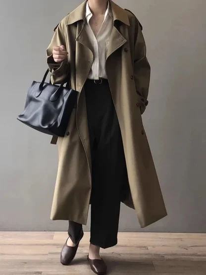 Statement Style Long Trench Coat