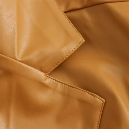 Casual Flip Collar Trench Coat - Image 4