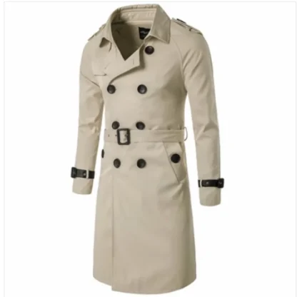Double-Breasted Windbreak Trench Coat - Image 2