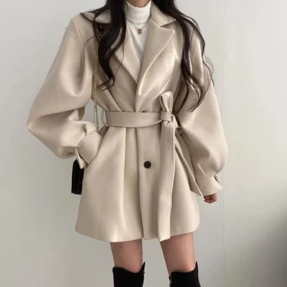 Buttoned Pockets Trench Coat - Image 6