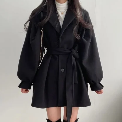 Buttoned Pockets Trench Coat - Image 5