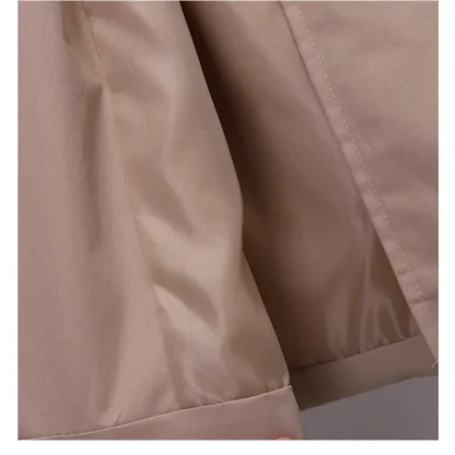 Double-Breasted Trench Coat with Belt - Image 6