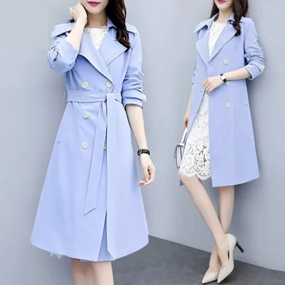 Trendy Windproof Trench Coat - Image 2