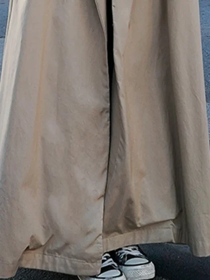 Sleek Long Flowy Trench Coat - Image 2