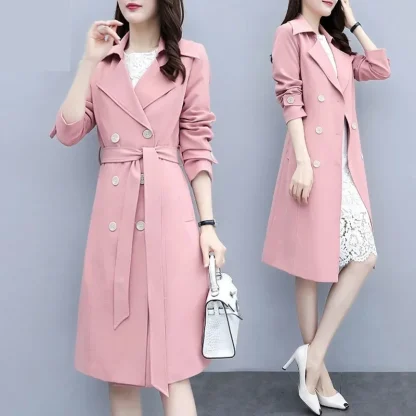 Trendy Windproof Trench Coat - Image 4