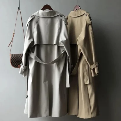 Classic Belted Long Trench Coat