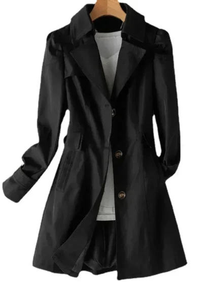 Belted Overcoat Trench Coat - Image 3