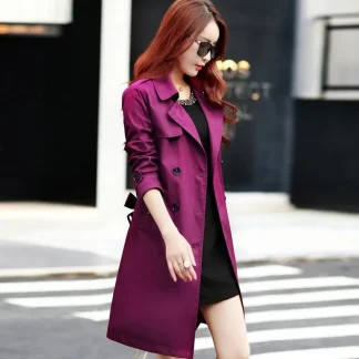 Stylish Slim Waist Trench Coat