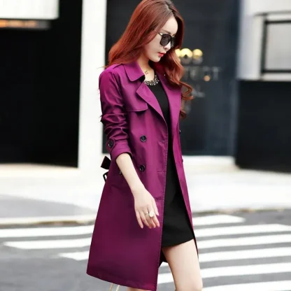 Stylish Slim Waist Trench Coat
