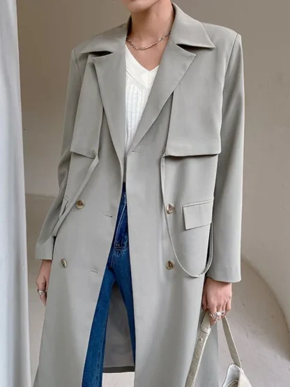 Modern Lapel Trench Coat