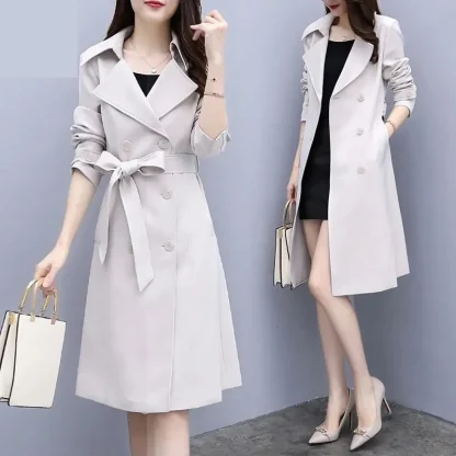 Trendy Windproof Trench Coat - Image 5