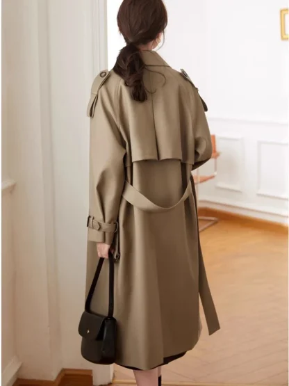 Stylish Earth Tones Trench Coat - Image 2