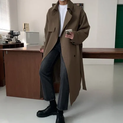 Oversize Leisure Long Trench Coat