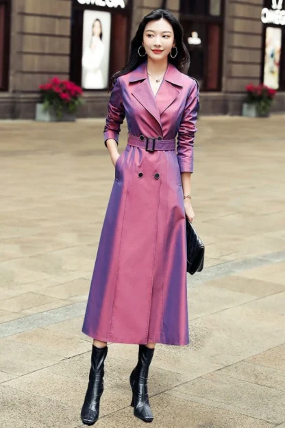 Chic Slim Fit Trench Coat - Image 2
