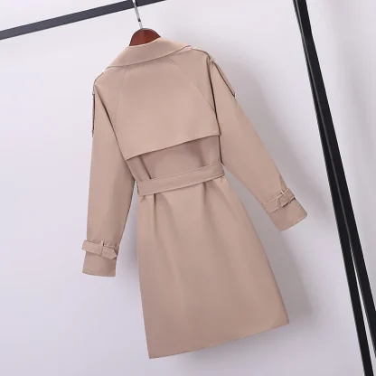 Double-Breasted Trench Coat with Belt - Image 2