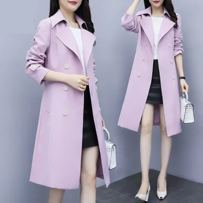 Trendy Windproof Trench Coat - Image 3