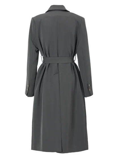 Stylish Lace Up Trench Coat - Image 4