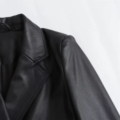 Fashionable Double-Breasted Trench Coat - Image 6